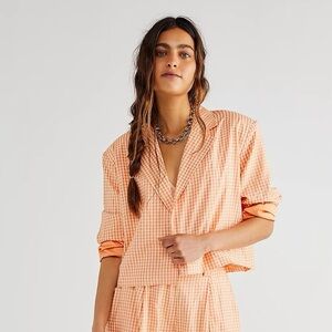 The Ragged Priest Gingham Print Blazer